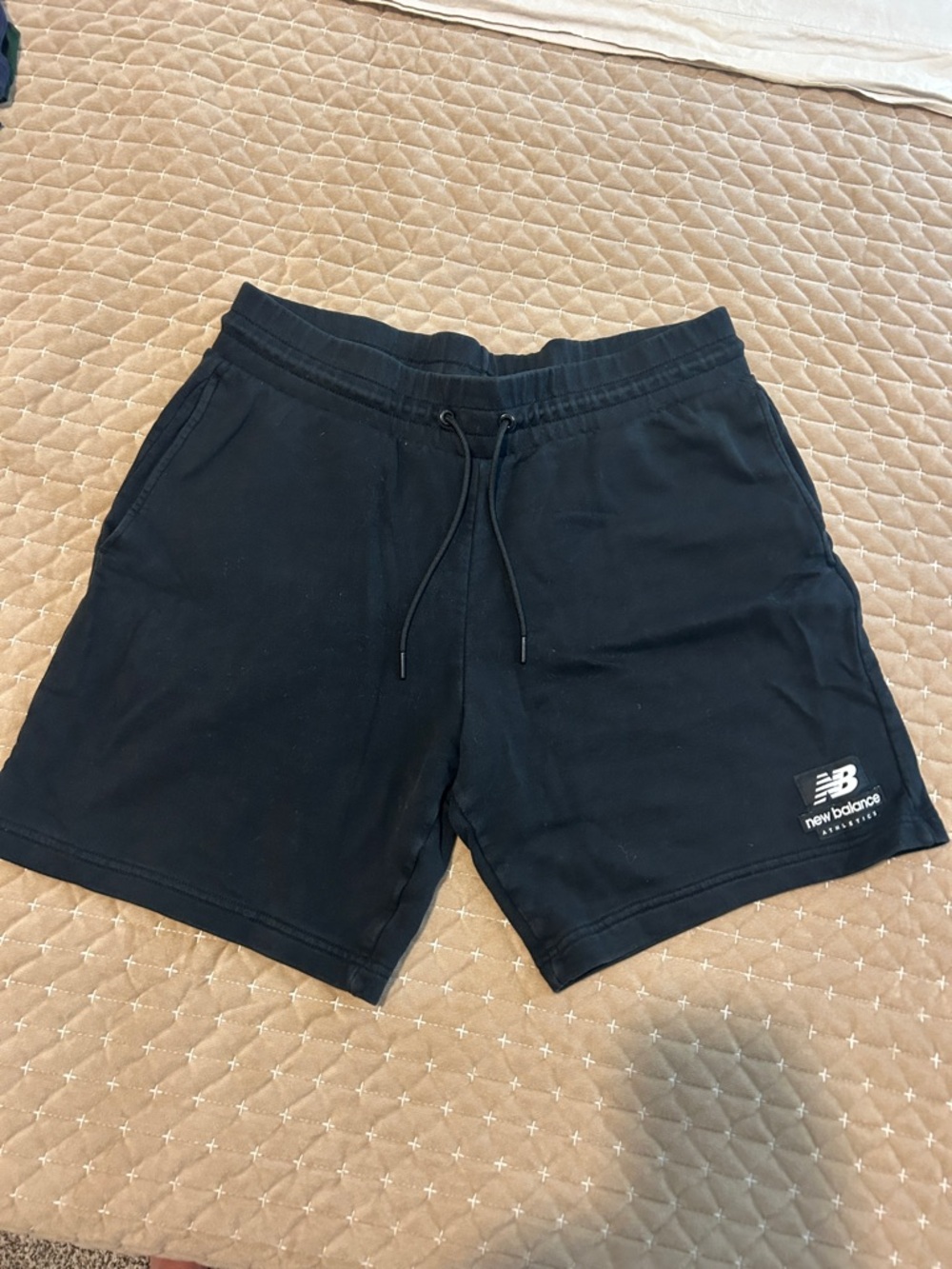 New Balance Black Athletic Drawstring Shorts